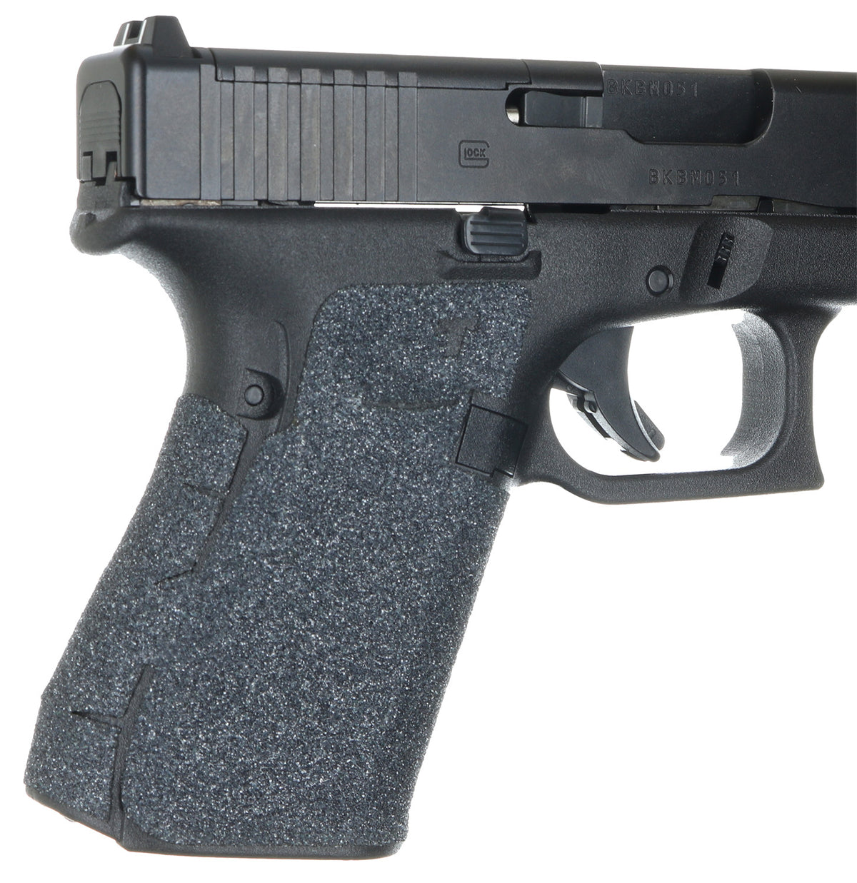 Talon Grips 382G Black Granulate Adhesive Grip for Glock Gen5 19/23/25/32/38/44 No Backstrap