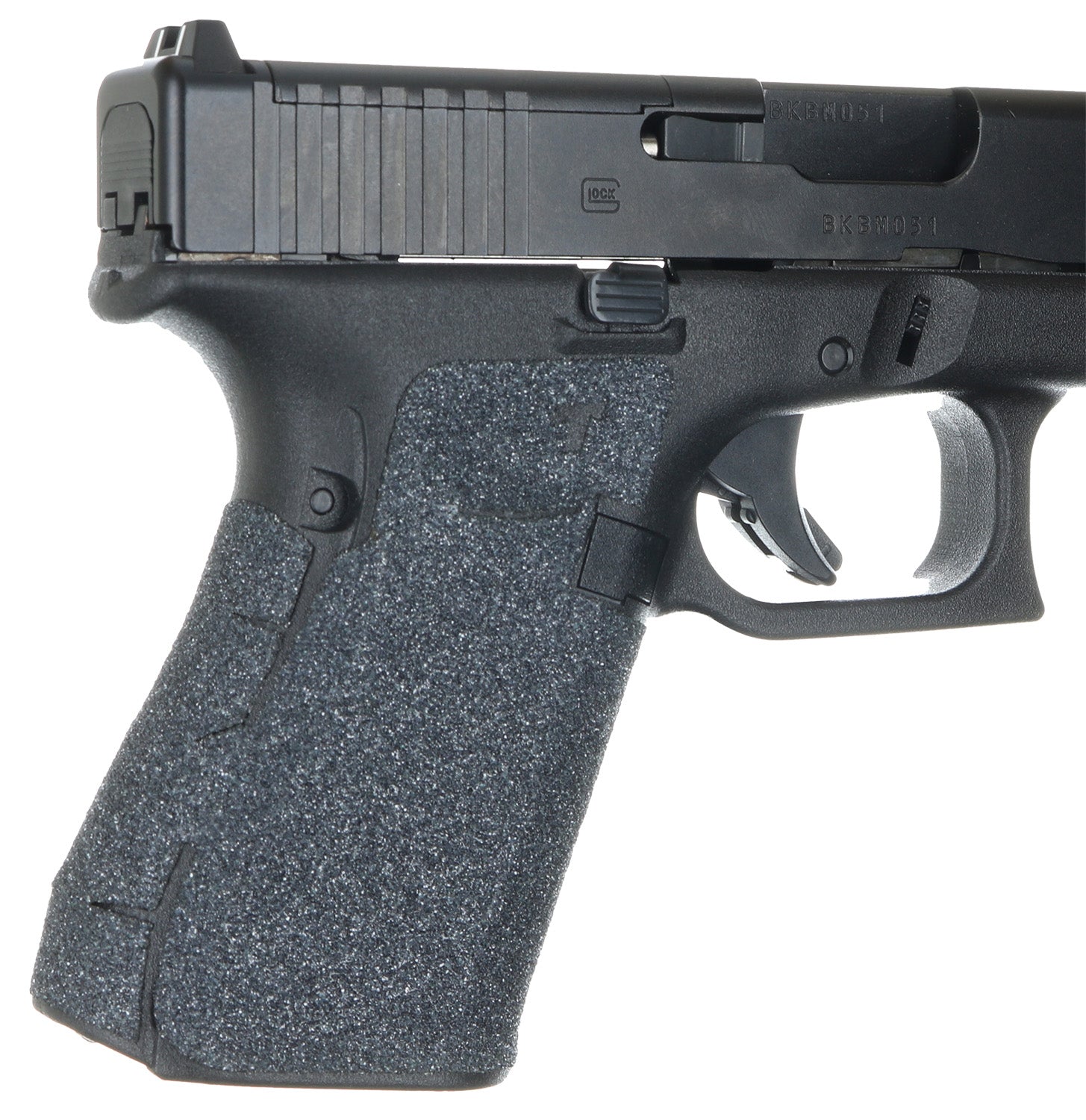 Talon Grips 382G Black Granulate Adhesive Grip for Glock Gen5 19/23/25/32/38/44 No Backstrap