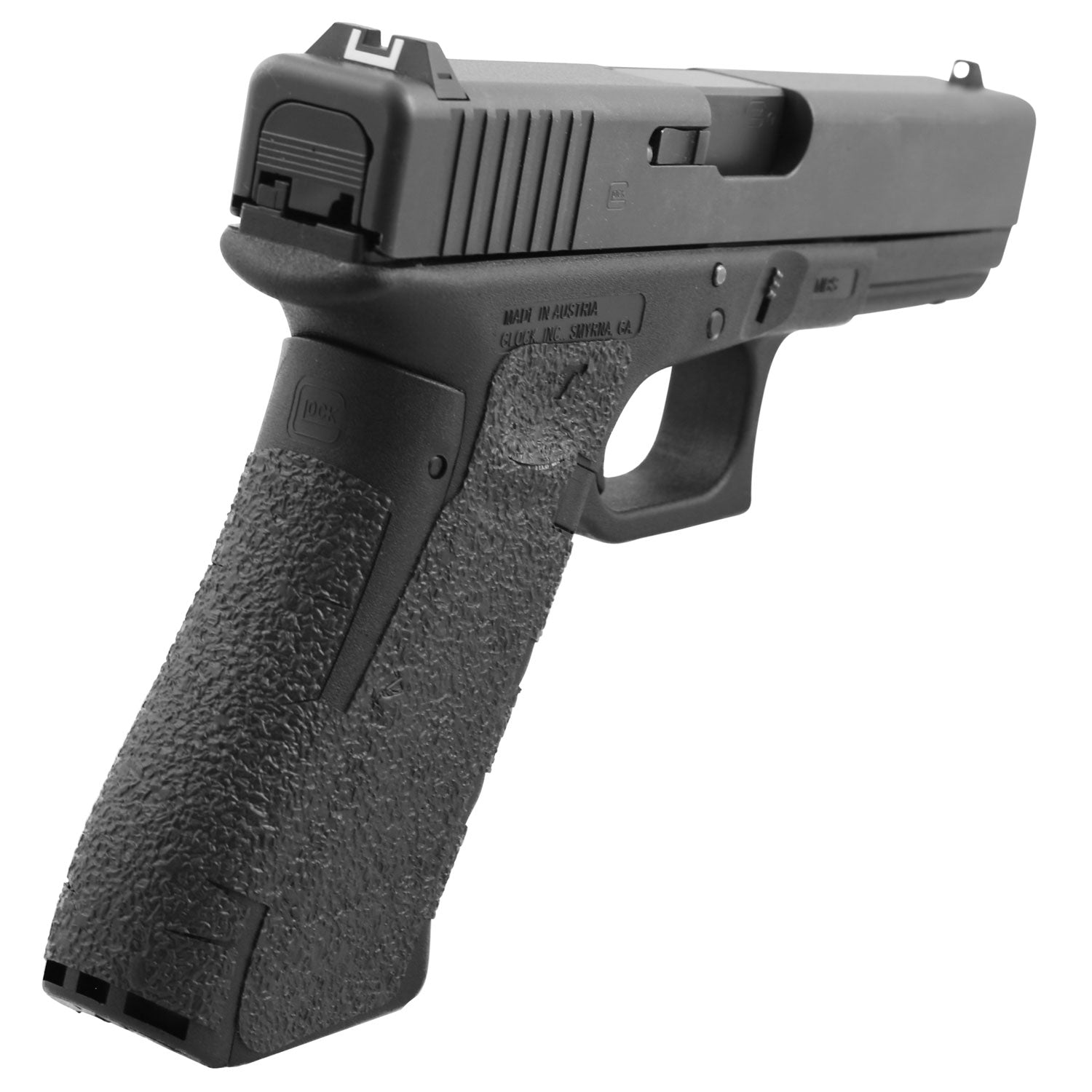 Talon Grips 379R Black Rubber Adhesive Grip for Glock Gen5 17/19X/22/24/31/34/35/37/45/47 No Backstrap