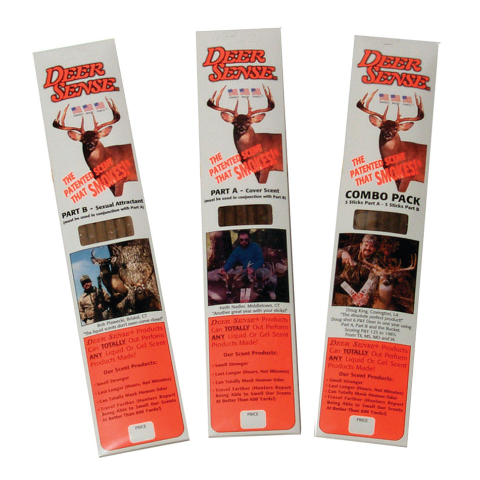 Deer Quest Deer Sense Part A Cover Scent Smoke Sticks 6 Pack