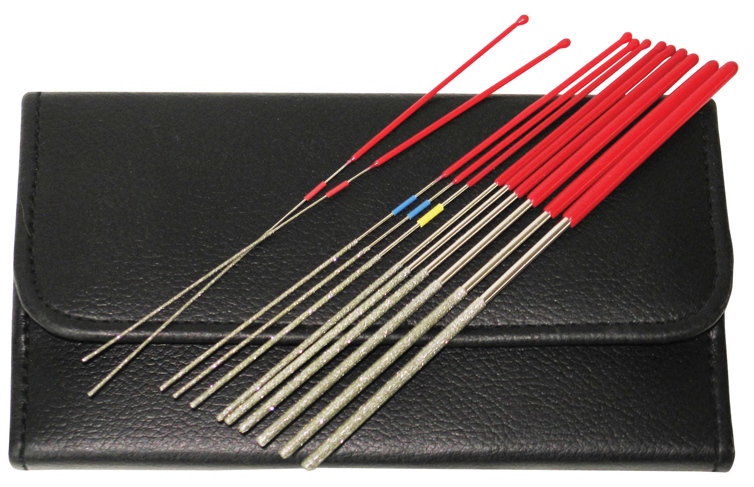 RamRodz 60021 Pro-Series Diamond Coated Micro File Set 9" Long 12 Pack with Case