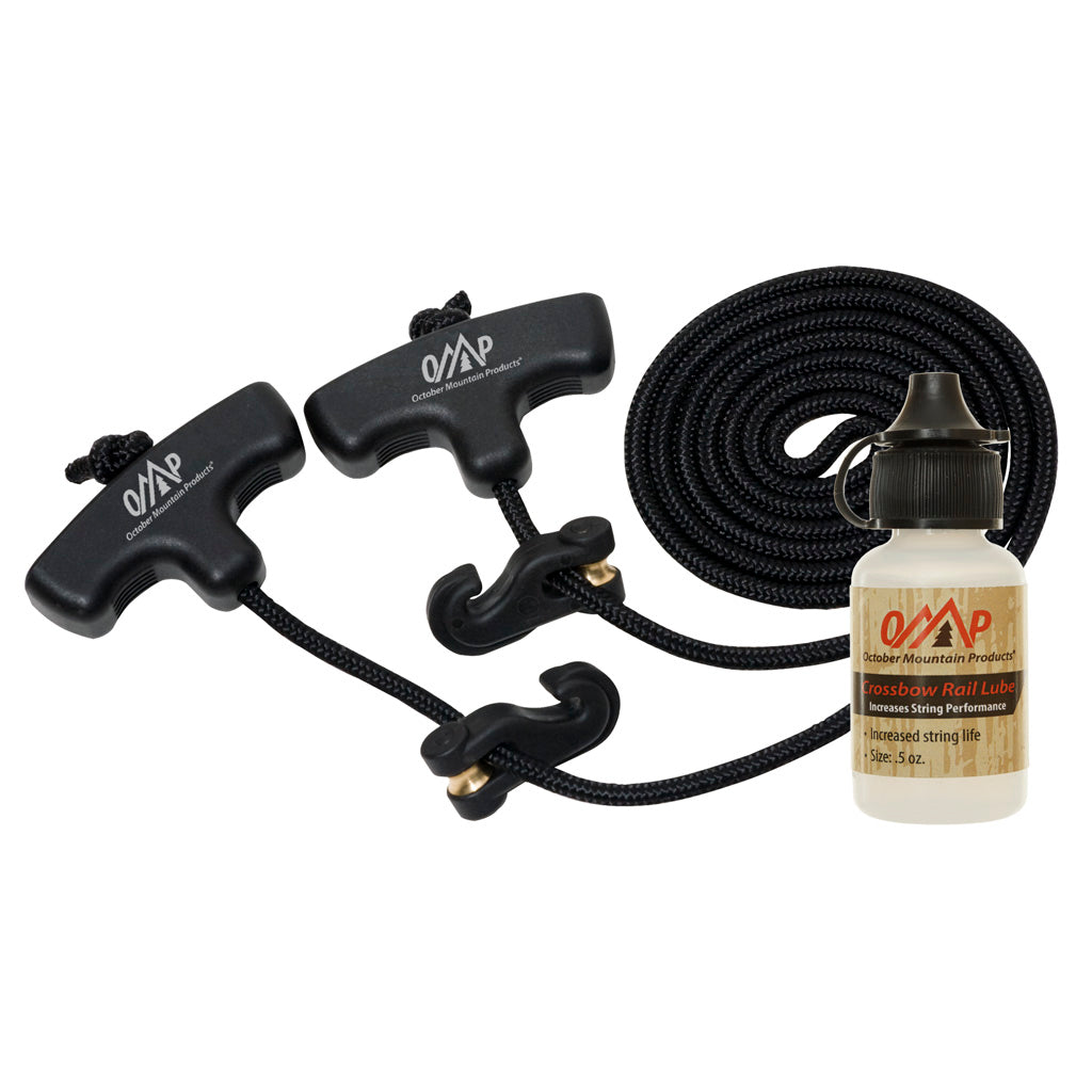 October Mountain Universal Crossbow Cocking Aid with Rail Lube Combo Pack