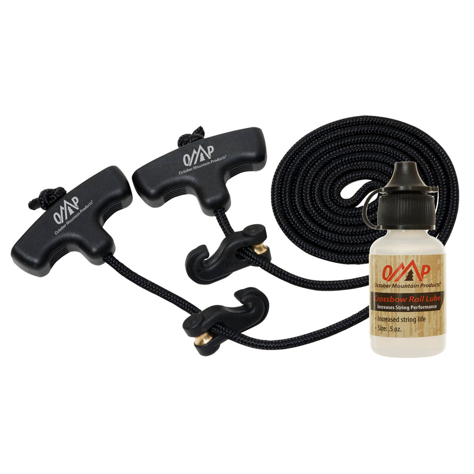 October Mountain Universal Crossbow Cocking Aid with Rail Lube Combo Pack