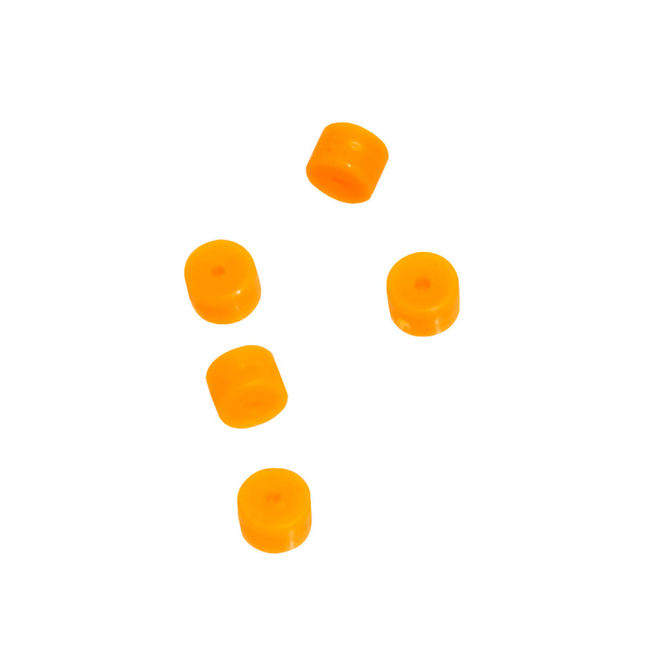 October Mountain Turbo Button 2.0 Orange Bowstring Speed Buttons 5 pk.