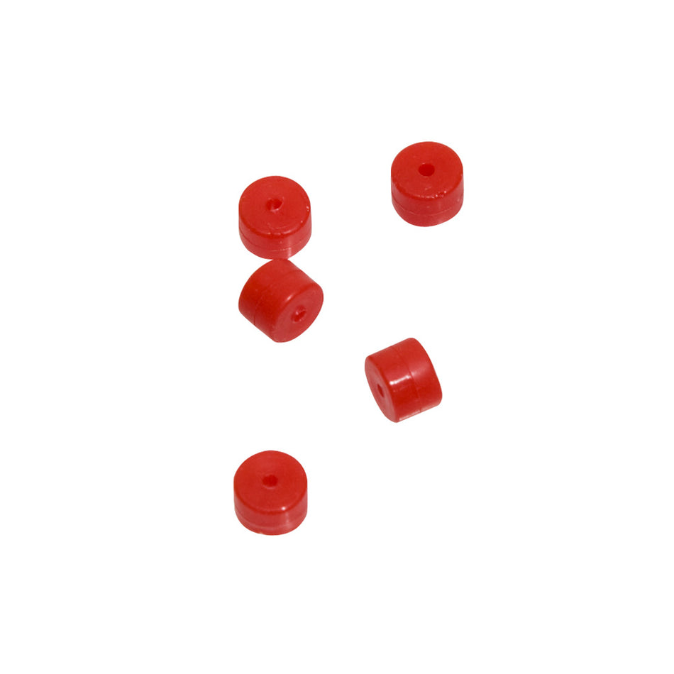 October Mountain Turbo Button 2.0 Red Bow String Speed Button 5 Pack