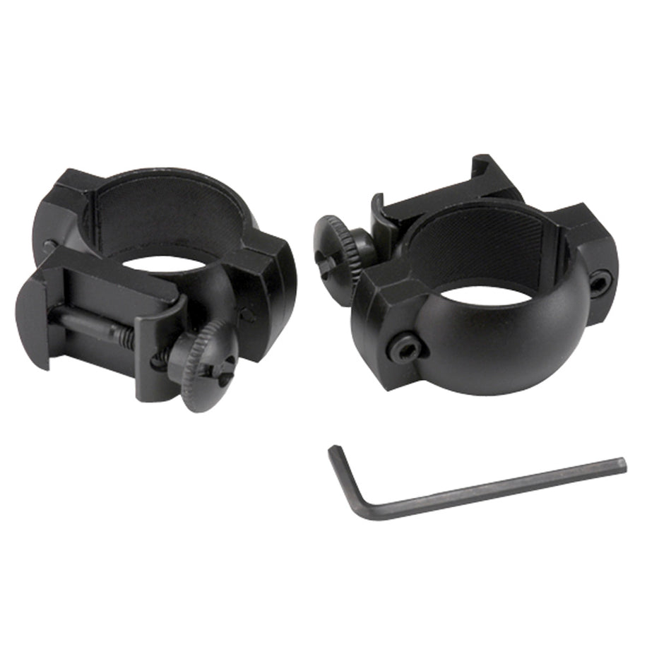 Excalibur 30mm Scope Rings Flat Black Weaver Style Base