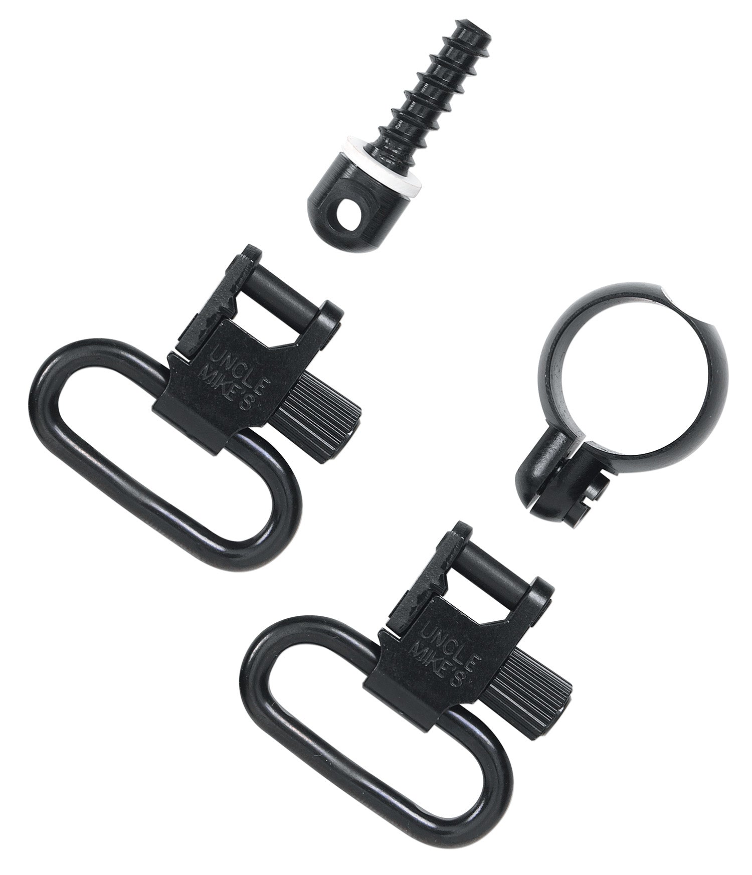 Uncle Mike's 13412 Quick Detach Super Swivel Full Band Blued 1" Loop for .22 Cal Tube Diameter Rifles