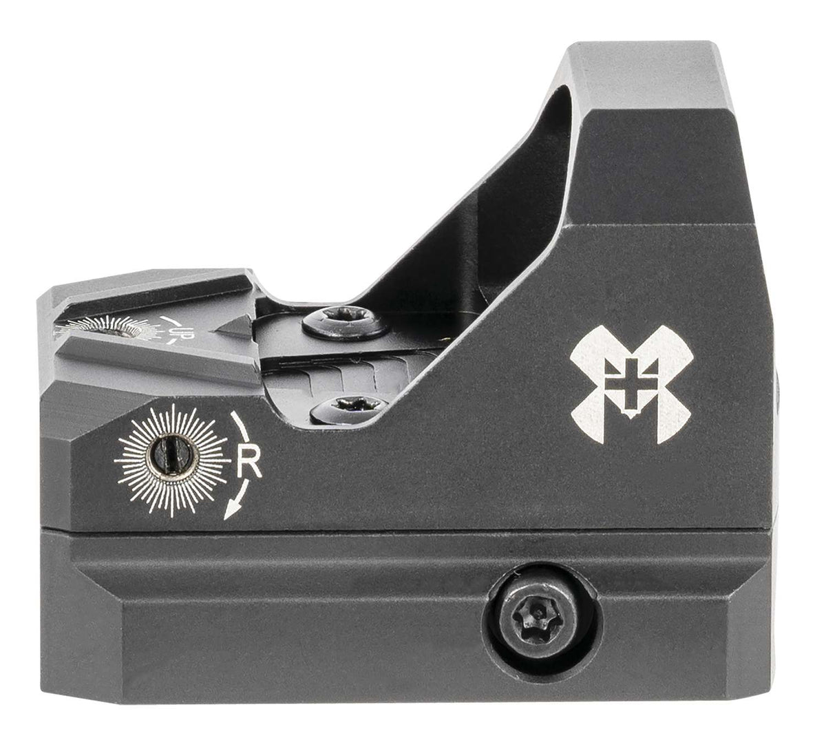 M+M Industries Low Profile Micro Red Dot Sight 3 MOA with 2 Batteries 50000Hr Life