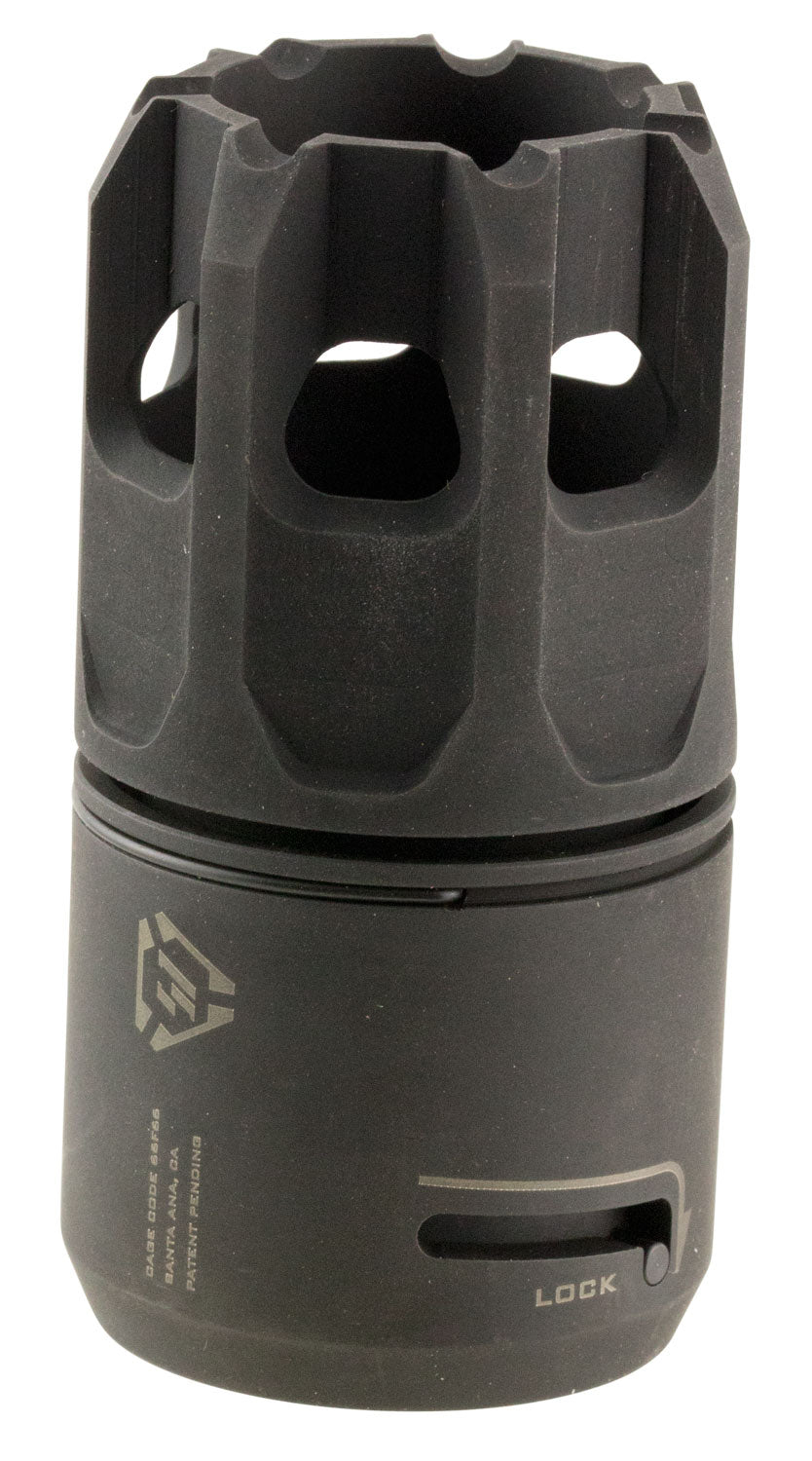 Strike Industries Oppressor Blast Shield, Black Nitride Carbon Steel Concussion Reduction Device