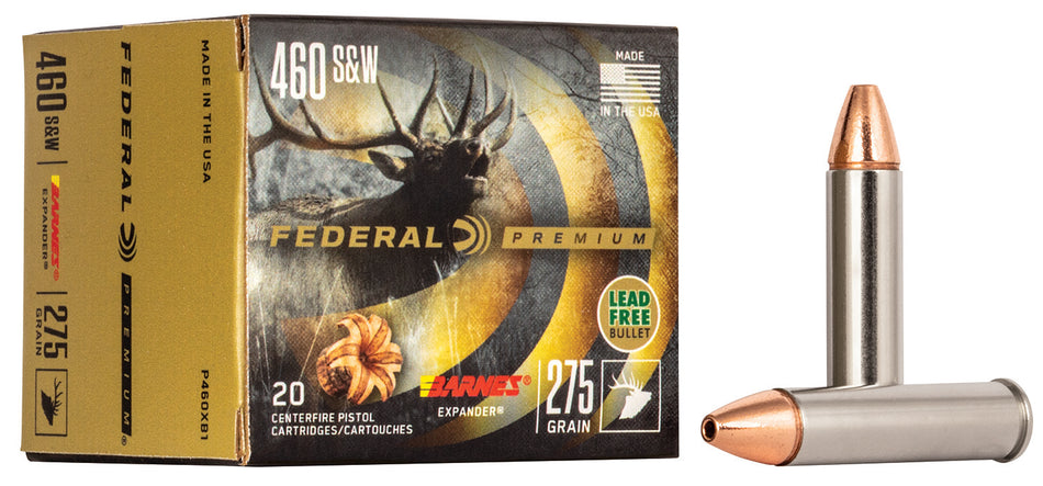 Federal P460XB1 Premium XPB Barnes Expander BRX  275 Grain .460 S&W Mag