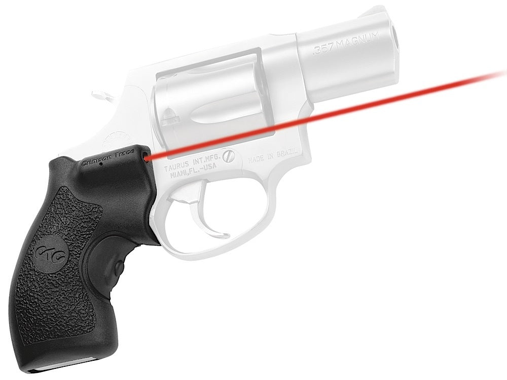 Crimson Trace LG-198 Lasergrips for Taurus Small Frame Revolvers, Red Laser 633nM 5mW, Black Polymer