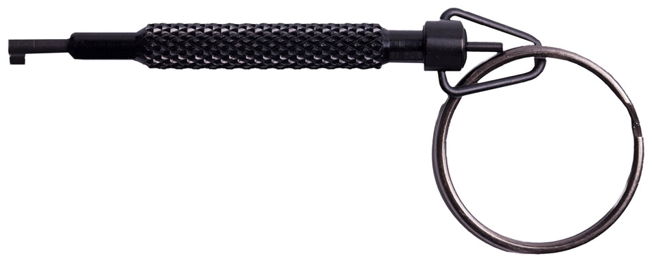 Uzi UZIKEYROTATI Rotating Handcuff Key Black Metal 0.90 oz