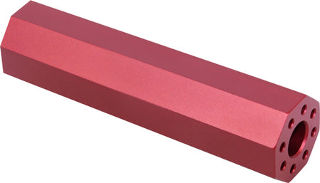 Guntec AR15 Fake Suppressor 4.5" 1/2x28 Threaded Red