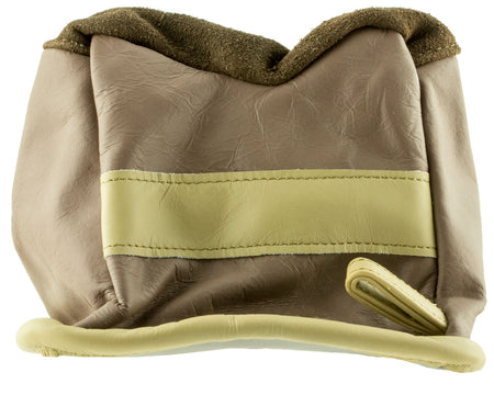 BenchMaster BMALBBME All Leather Bench Bag Medium Empty Tan Front Bag 6.80 oz