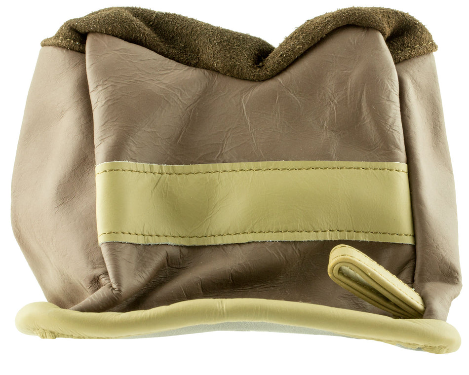 BenchMaster BMALBBME All Leather Bench Bag Medium Empty Tan Front Bag 6.80 oz