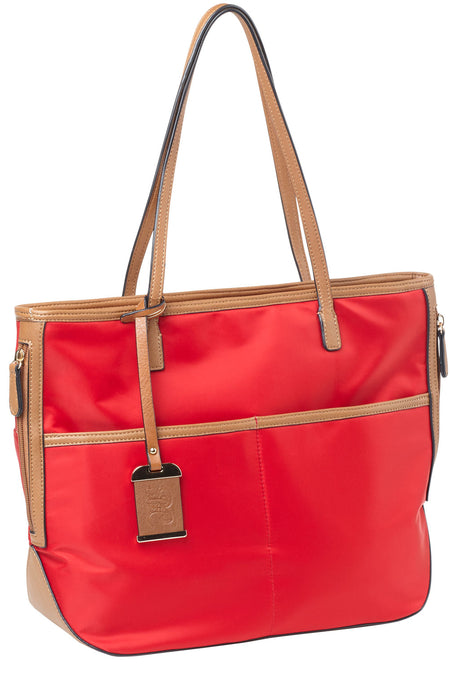 Bulldog BDP056 Tote Concealed Carry Purse with Holster Red Nylon for Small Pistols and Revolvers