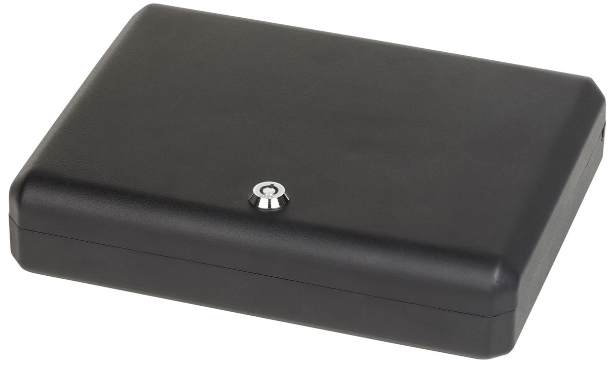 Bulldog BD1128 Personal Vault Large Key Entry Black Steel Holds 1 Handgun 11" x 8.5" x 2.25"