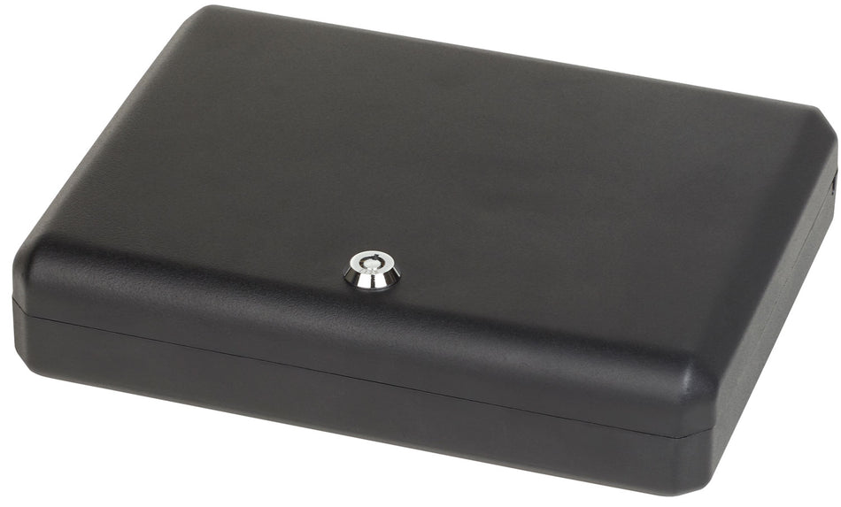 Bulldog BD1128 Personal Vault Large Key Entry Black Steel Holds 1 Handgun 11" x 8.5" x 2.25"