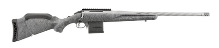 Ruger 46908 American II Full Size 204 Ruger 10+1 20" Gun Metal Gray Cerakote Spiral Fluted Threaded Barrel & Alloy Steel Receiver w/Picatinny Rail, Gray Splatter Adj LOP Synthetic Stock