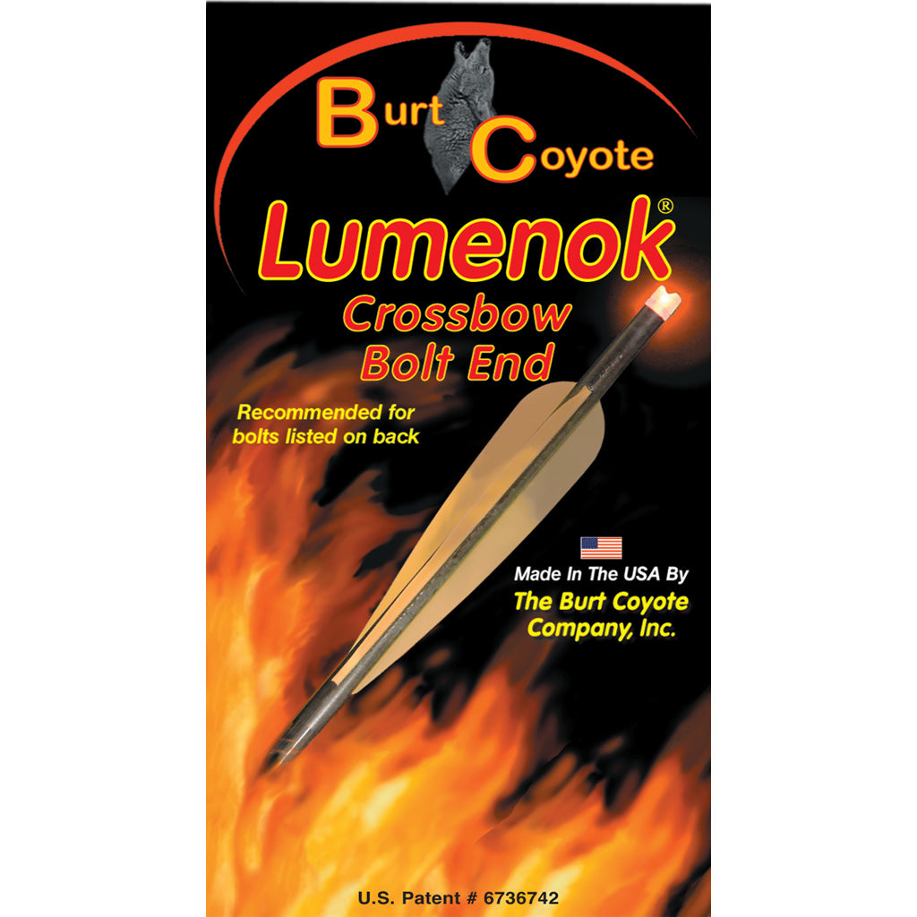 Lumenok Crossbow Lighted Nocks HD Orange Flat Gold Tip 3 pk.