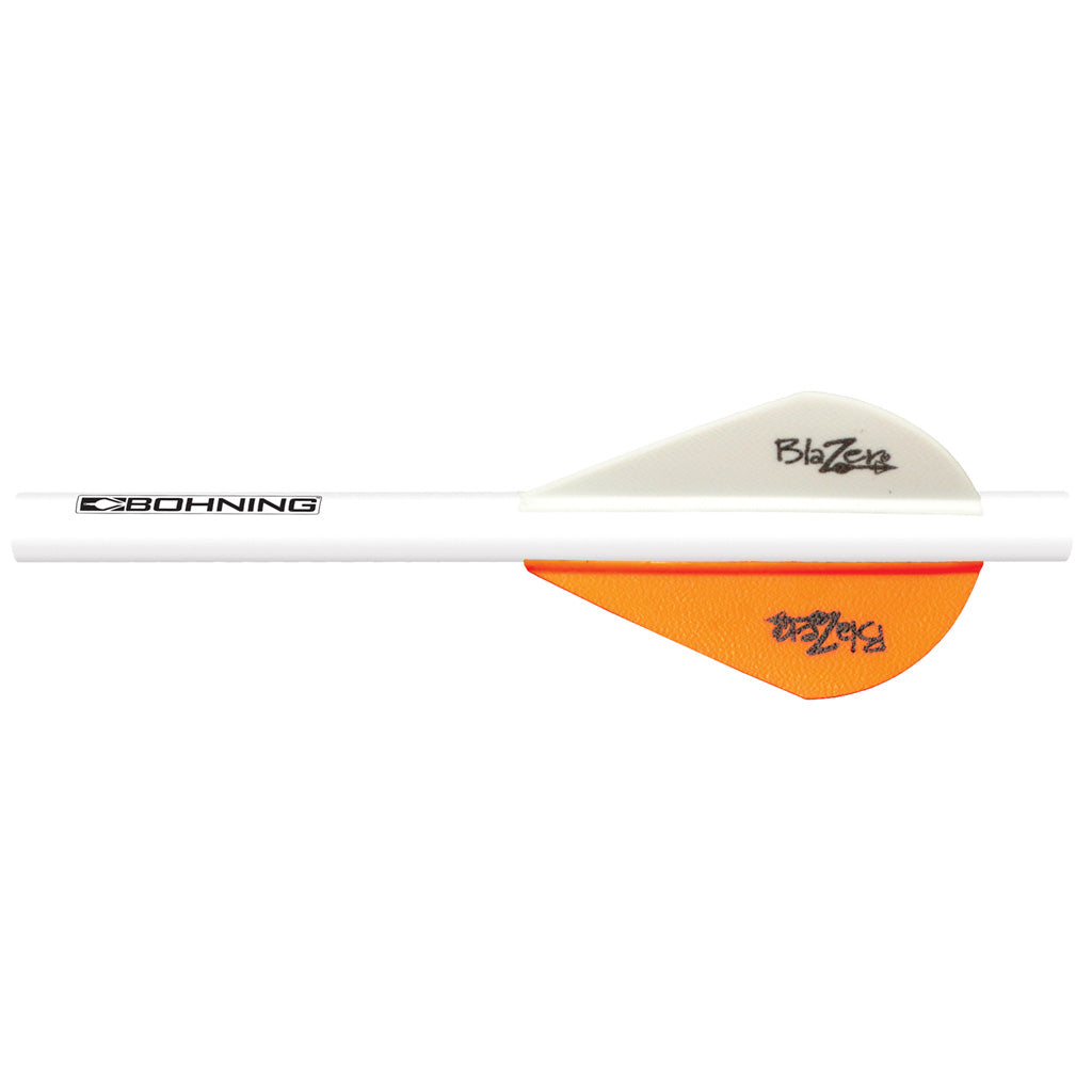 Bohning Blazer QuikFletch Arrow Wraps Neon Orange/White 6 pk.