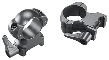 Weaver Lever Lok Quick Detach Scope Rings Matte Black 1" Extra High