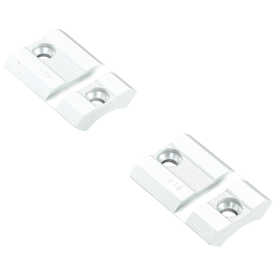 Weaver 48453 Top Mount Base 418S Silver CVA/Traditions/Winchester