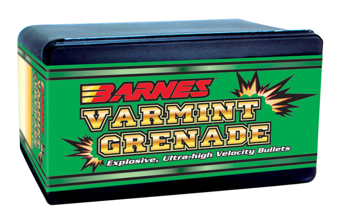 Barnes Varmint Grenade Ultra High Velocity 22Cal 36gr FBHP Bullets 100/Box