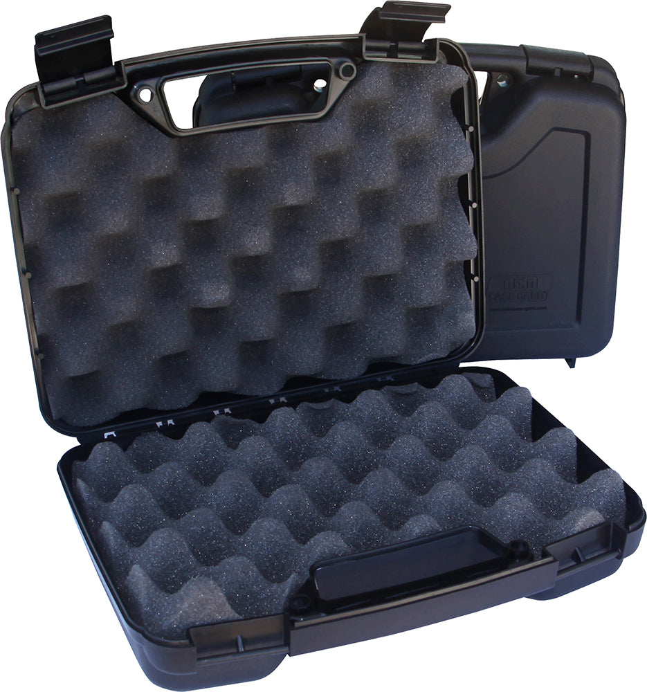 MTM Case-Gard SS-2500 Single Handgun Case Black Polypropylene for Handguns w/ 4" Barrel or Less