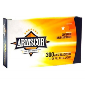 Armscor 300 Blackout Full Metal Jacket 147gr Ammo