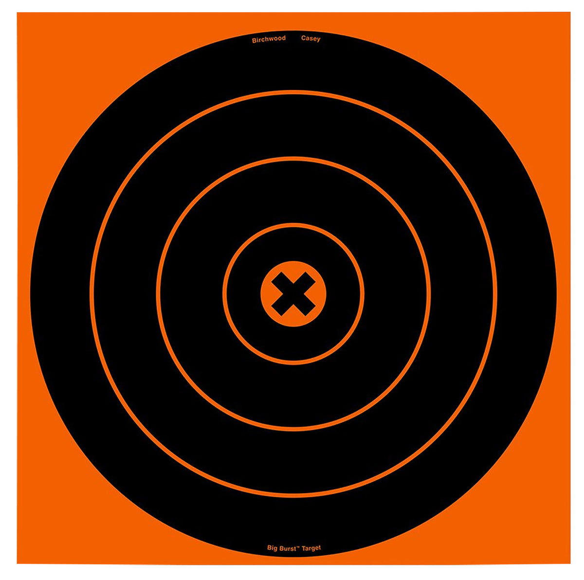 Birchwood Casey Big Burst 12" Bullseye Revealing Self-Adhesive Target Black/Orange 3 Pack