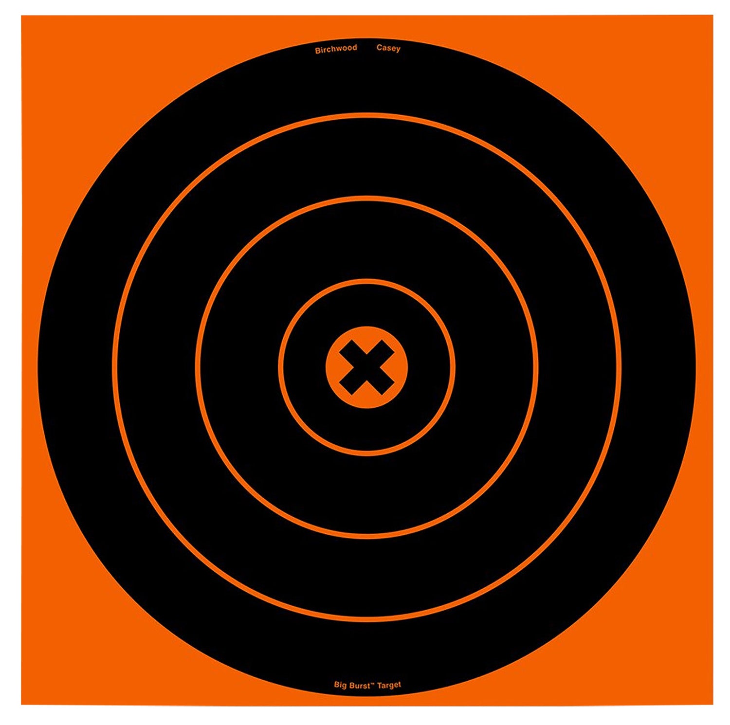 Birchwood Casey Big Burst 12" Bullseye Revealing Self-Adhesive Target Black/Orange 3 Pack