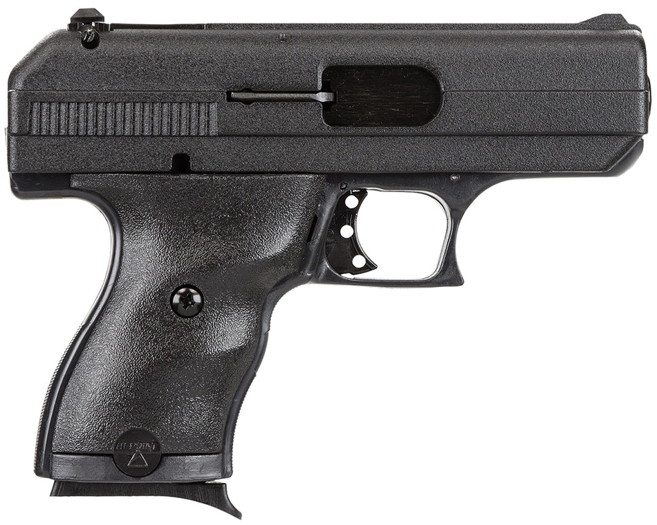 Hi-Point 916HCT1 C9 9mm Luger 8+1 3.50" Black Steel Barrel, Black Powder Coated Serrated Steel Slide, Black Polymer Frame, Black Plastic Grip, MTM Case, Tuff1 Grip