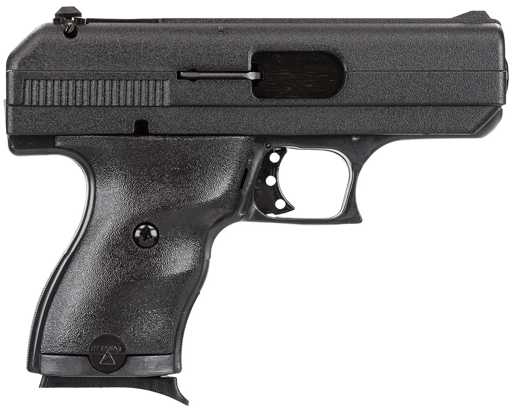 Hi-Point 9NYLOC C9 9mm Luger 8+1 3.50" Black Steel Barrel, Black Powder Coated Serrated Slide, Frame & Polymer Grips, Nylon Holster