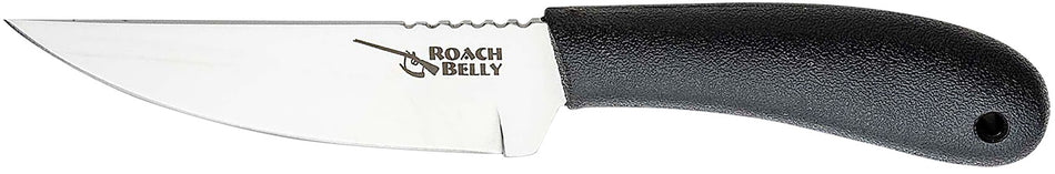 Cold Steel 20RBC Roach Belly 4.50" Fixed Serrated 4116 Stainless Steel Blade Black Polypropylene Handle