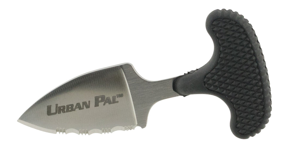Cold Steel 43LS Urban Pal 1.50" Fixed Serrated Spear Point AUS-8A SS Blade Black Rubber Handle
