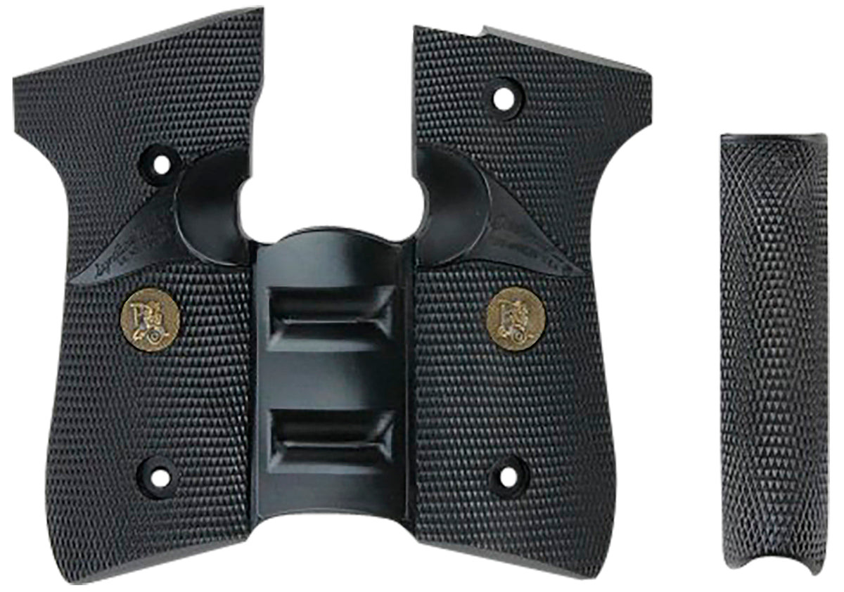 Pachmayr 02500 Signature Wraparound Grip Black Rubber with Backstrap & Finger Grooves for Beretta 92FS/96FS