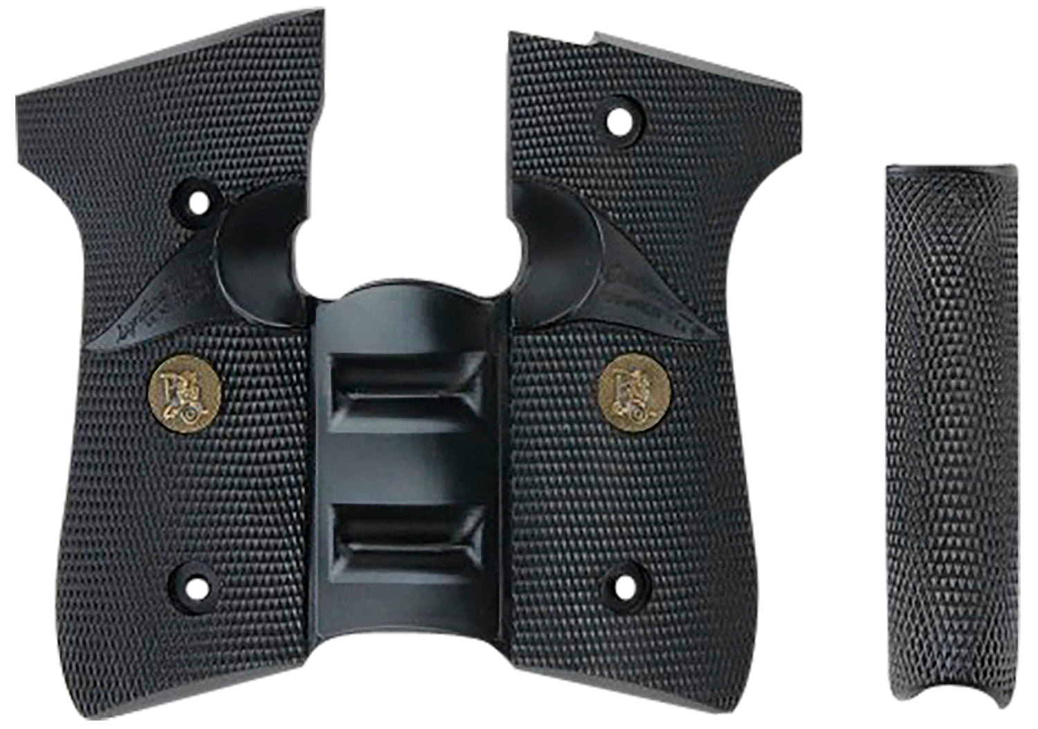 Pachmayr 02500 Signature Wraparound Grip Black Rubber with Backstrap & Finger Grooves for Beretta 92FS/96FS