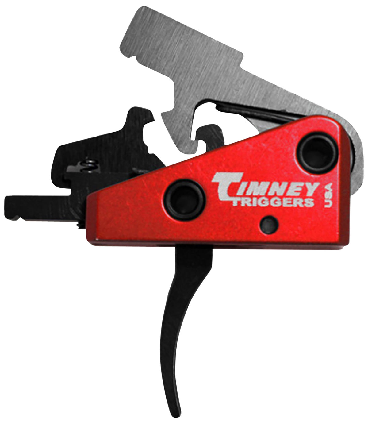 Timney Triggers 662S Targa Short Two-Stage Curved Trigger 2 lbs Black/Red for AR-15