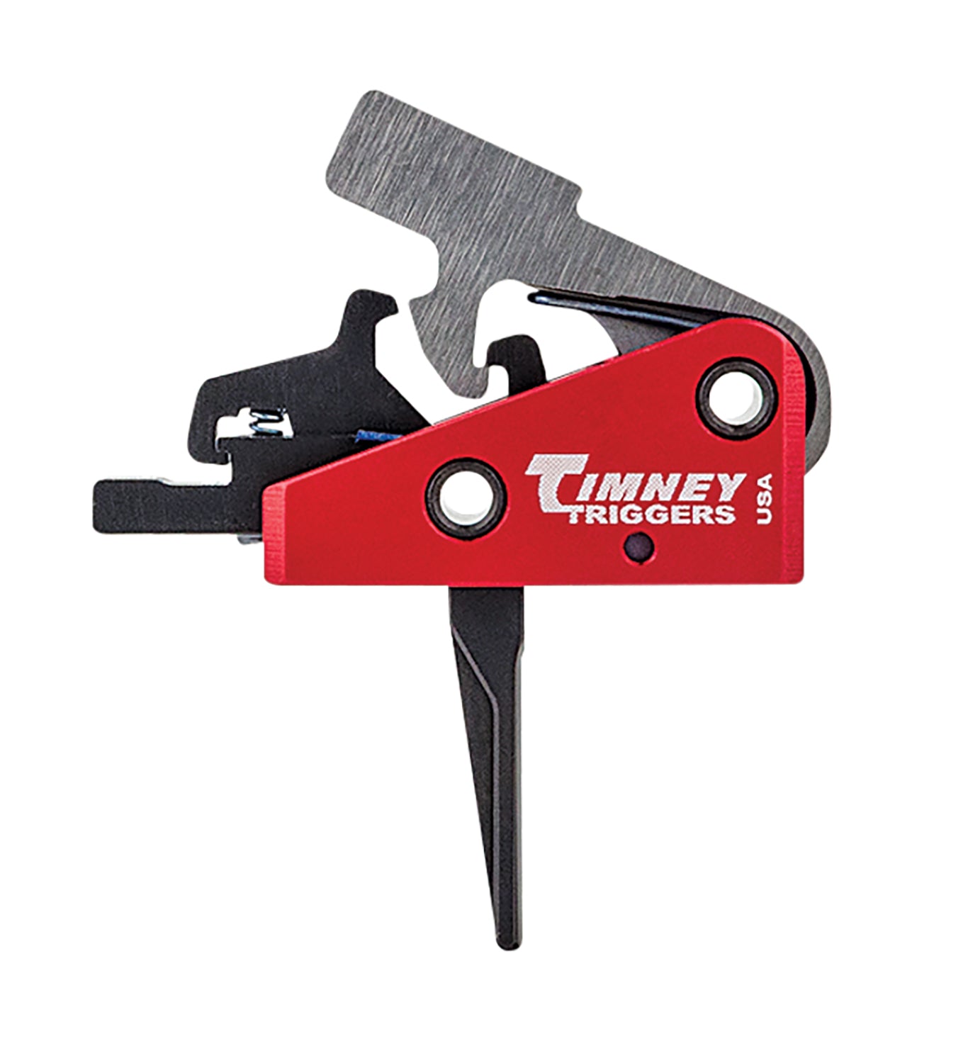 Timney Triggers 662SST Targa Short Two-Stage Straight Trigger 2 lbs Black/Red for AR-15