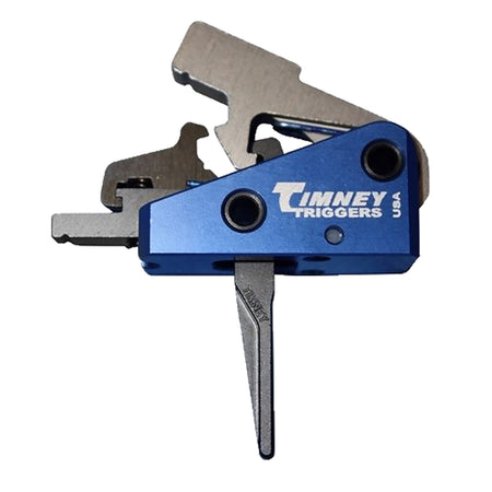 Timney Triggers 663SST Targa Long Two-Stage Straight Trigger 2 lbs Black/Blue for AR-15