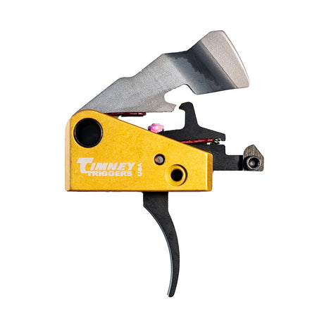 Timney Triggers 691S Featherweight Single-Stage Curved Trigger Black/Gold for FN SCAR 17