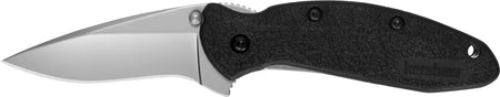 Kershaw 1620 Scallion 2.40" Folding Plain 420HC SS Bead Blasted Blade, Black Glass-Filled Nylon Handle with Clip