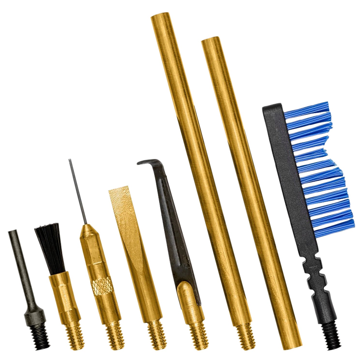 Otis FG932 Brass Scraper Tool Set for MSR AR Multi-Caliber Nylon and Brass Bristles