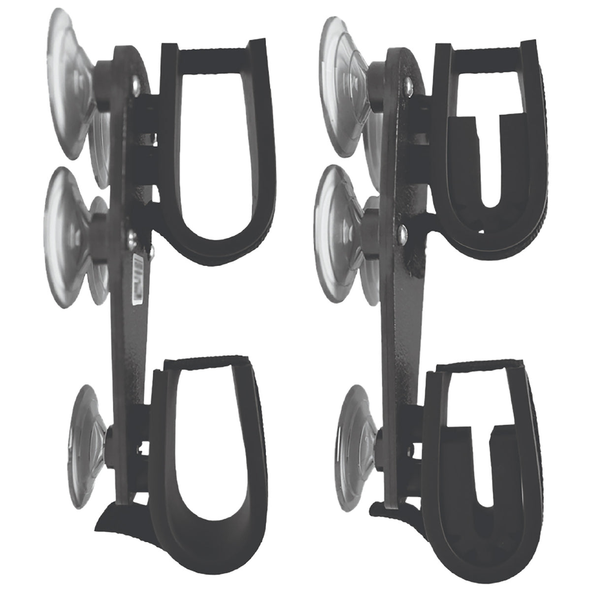Rugged Gear 10020 Suction Cup Gun Rack Black Metal Universal Fit