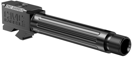 CMC Triggers 75521 Match Precision Glock 19 Gen3-4 9mm 4.01" Black DLC Stainless Fluted Threaded Barrel