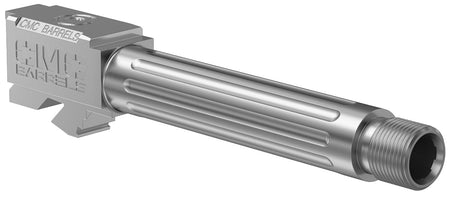 CMC Triggers 75525 Match Precision Glock 19 Gen3-4 9mm 4.01" Stainless DLC 416R Fluted Threaded Barrel