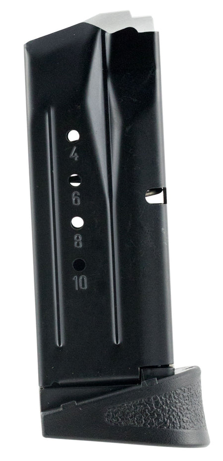 Smith & Wesson 194630000 M&P Compact 10rd 9mm Luger Blued Steel Magazine with Finger Rest