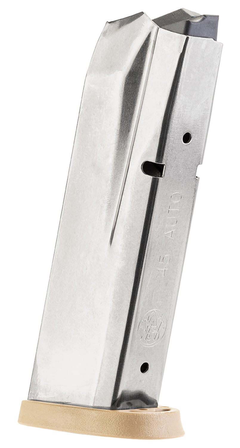 Smith & Wesson 194700000 M&P 10rd 45ACP Brown Floor Plate Steel Magazine