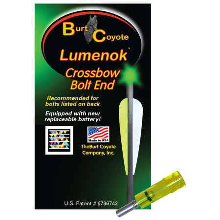 Lumenok Green Flat Lighted Crossbow Nocks Gold Tip 3 pk.